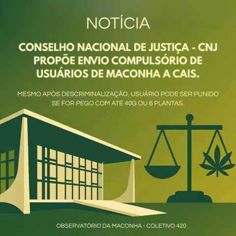 Imagem de destaque da notícia sobre a proposta do CNJ de envio compulsório de usuários